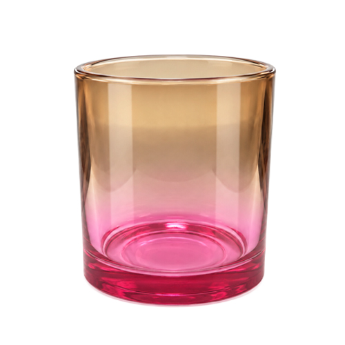 Szklo OMBRE pomaranczowo - rozowe 400ml